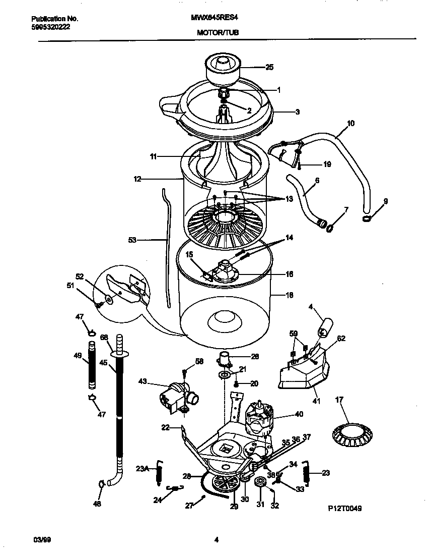 Motor/tub