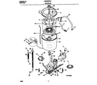 Frigidaire FWS235RFS3 motor/tub diagram