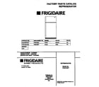 Frigidaire F44N18DTD0 cover diagram