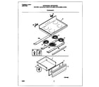 Universal/Multiflex (Frigidaire) MEF364BGWB top/drawer diagram