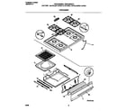 Frigidaire FGF316WGTC top/drawer diagram