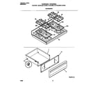 Frigidaire FGF367BGDC top/drawer diagram