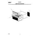 White-Westinghouse WAH12EH2T1 cabinet front/wrapper diagram