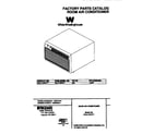 White-Westinghouse WAH106H2T1 cover diagram