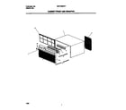 White-Westinghouse WAH106H2T1 cabinet front/wrapper diagram