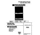 Frigidaire FEB398WECC cover diagram