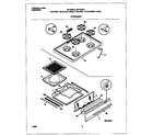 Universal/Multiflex (Frigidaire) MPF303PGWC top/drawer diagram