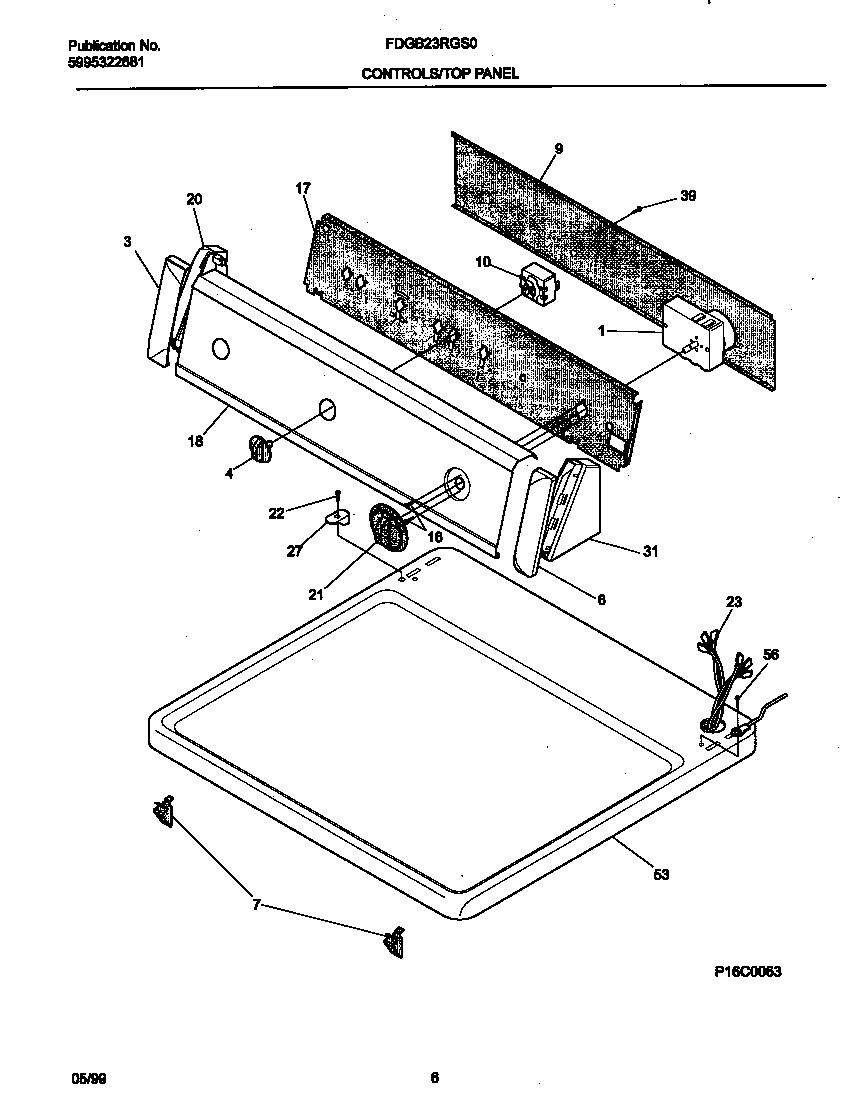 P16C0063 CONTROL PANEL