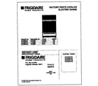 Frigidaire FEF353BFDD cover diagram