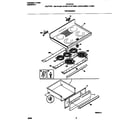 Frigidaire FEF377CFTD top/drawer diagram