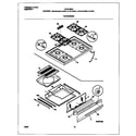 Frigidaire FGF316WGTD top/drawer diagram