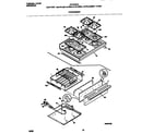 Frigidaire FGF376CETM top/drawer diagram
