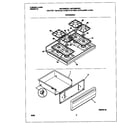 Frigidaire MGF355BGWC top/drawer diagram