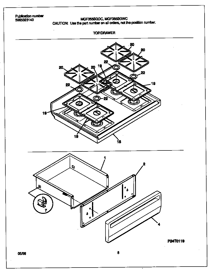 Top/drawer