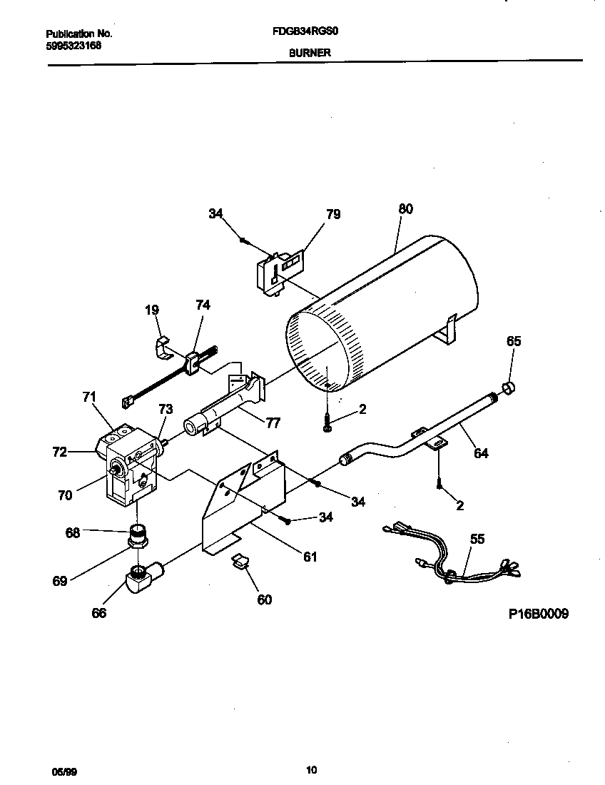 P16b0009 burner valve