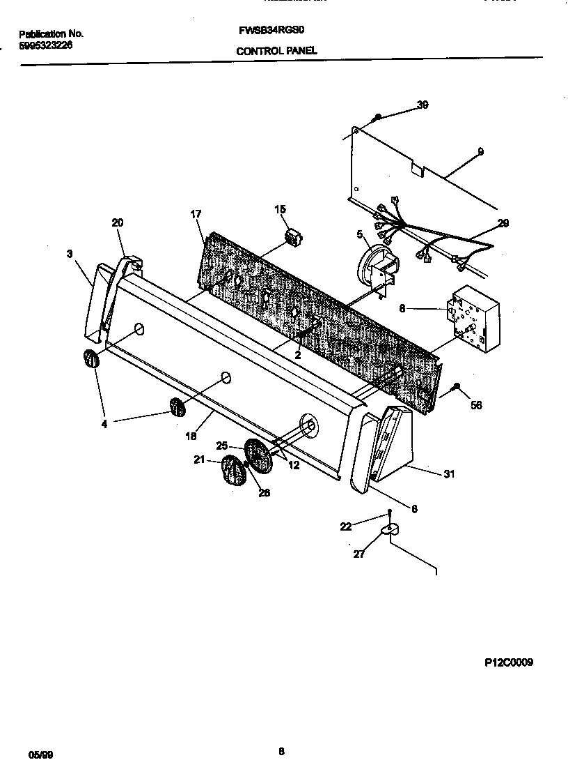 P12C0009 CONTROL PANEL