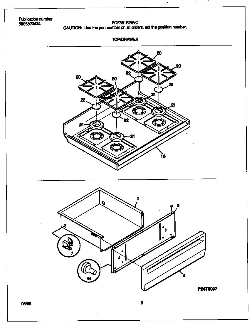 Top/drawer