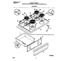 Universal/Multiflex (Frigidaire) MEF303PGDY top/drawer diagram