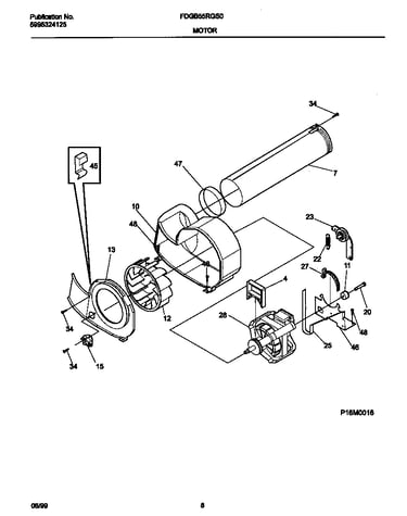 P16m0016 motor,blower