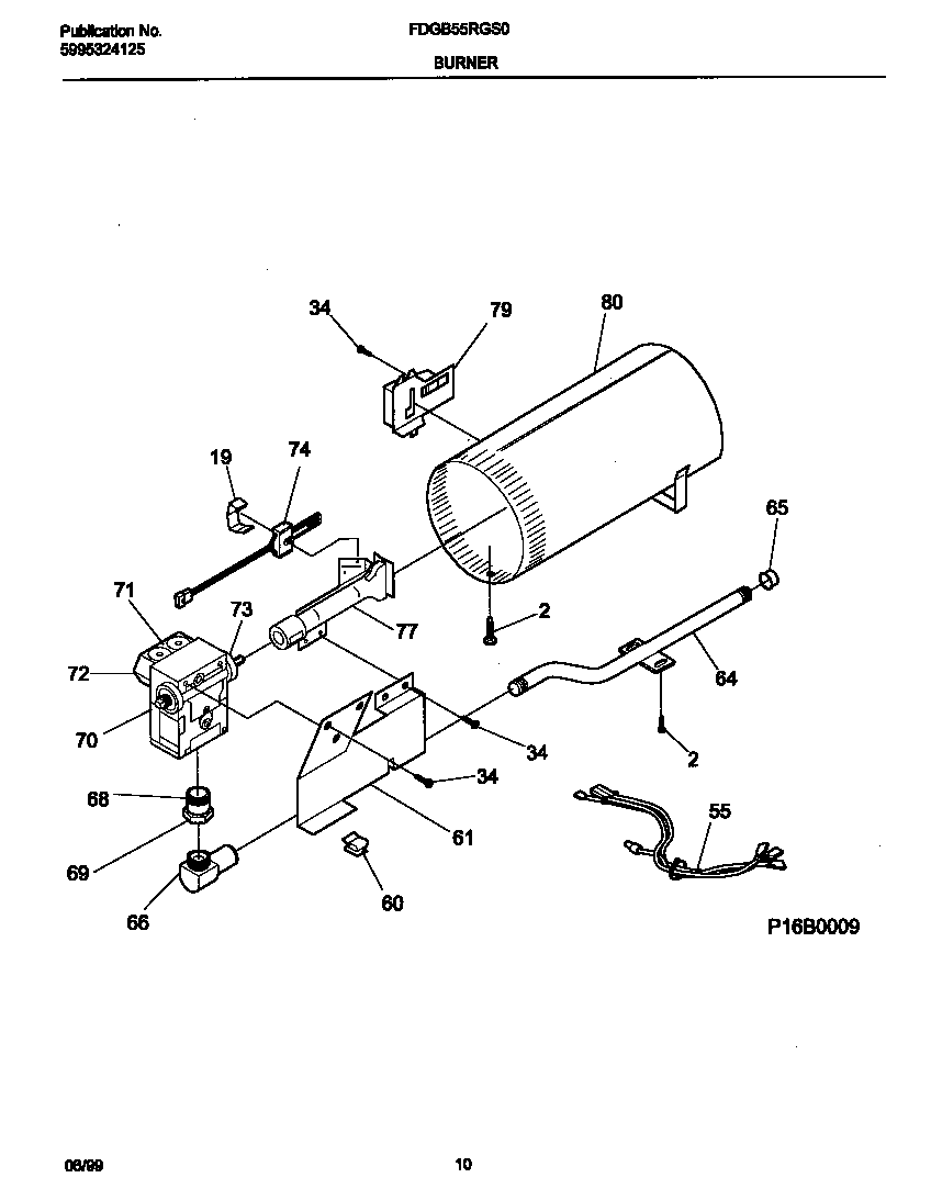 P16b0009 burner,valve