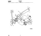 White-Westinghouse WDE336RES0 p16m0016 motor,blower diagram