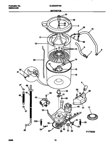 P17t0033 wshr mtr,hose