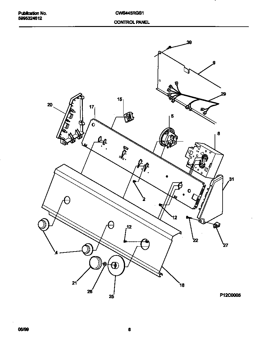 P12C0005 CONTROL PANEL