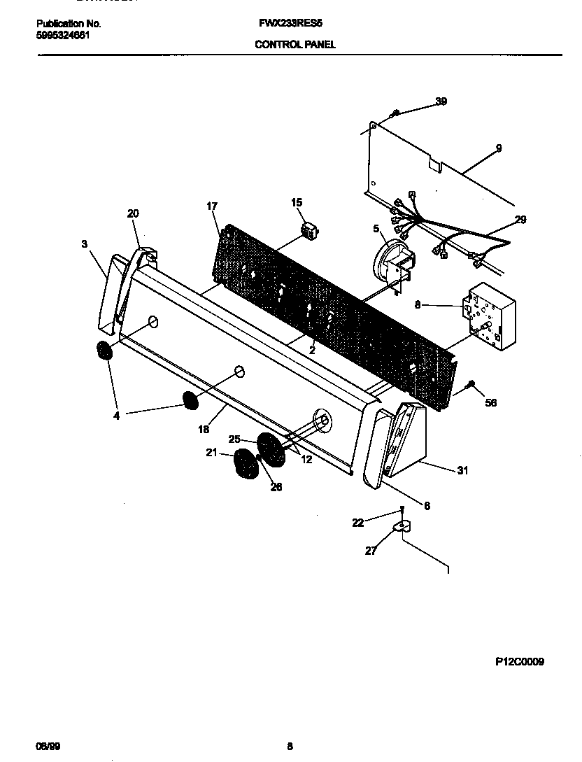 P12C0009 CONTROL PANEL