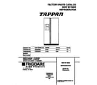 Tappan TRS20WRHW0 cover diagram