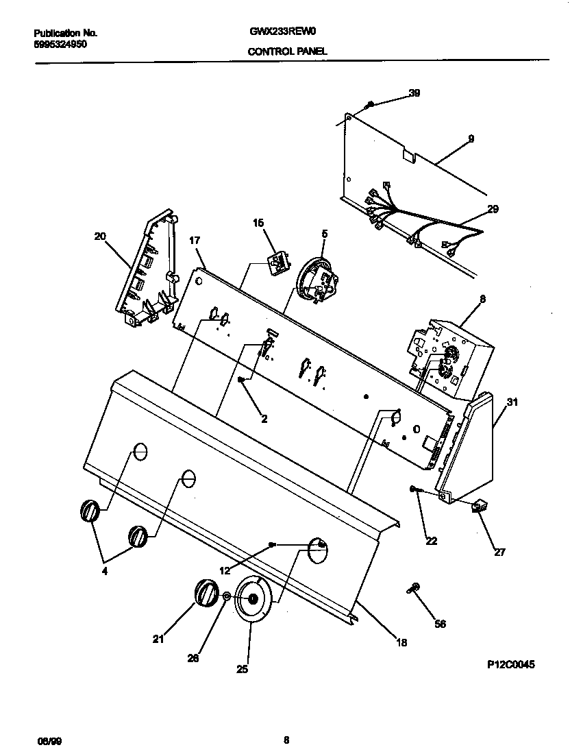 P12C0045 CONTROL PANEL