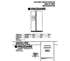 Frigidaire FRS26ZXHD0 cover diagram