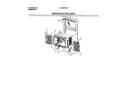 Frigidaire FAS155H1A1 window mounting parts diagram