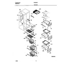 Frigidaire FRS26ZSHB1 shelves diagram