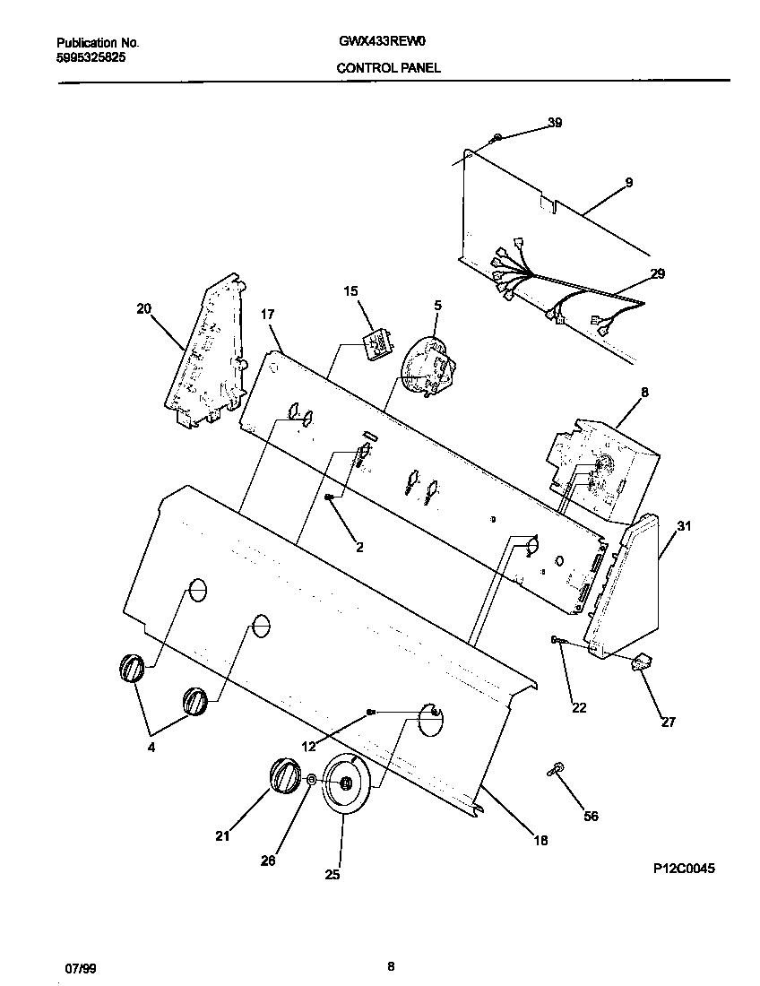 P12C0045 CONTROL PANEL