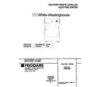 White-Westinghouse WDE336REW0 cover diagram