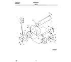 White-Westinghouse WDE336REW0 p16m0016 motor, blower diagram