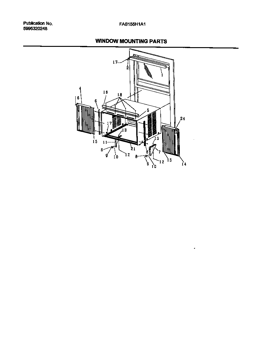 Window mounting parts