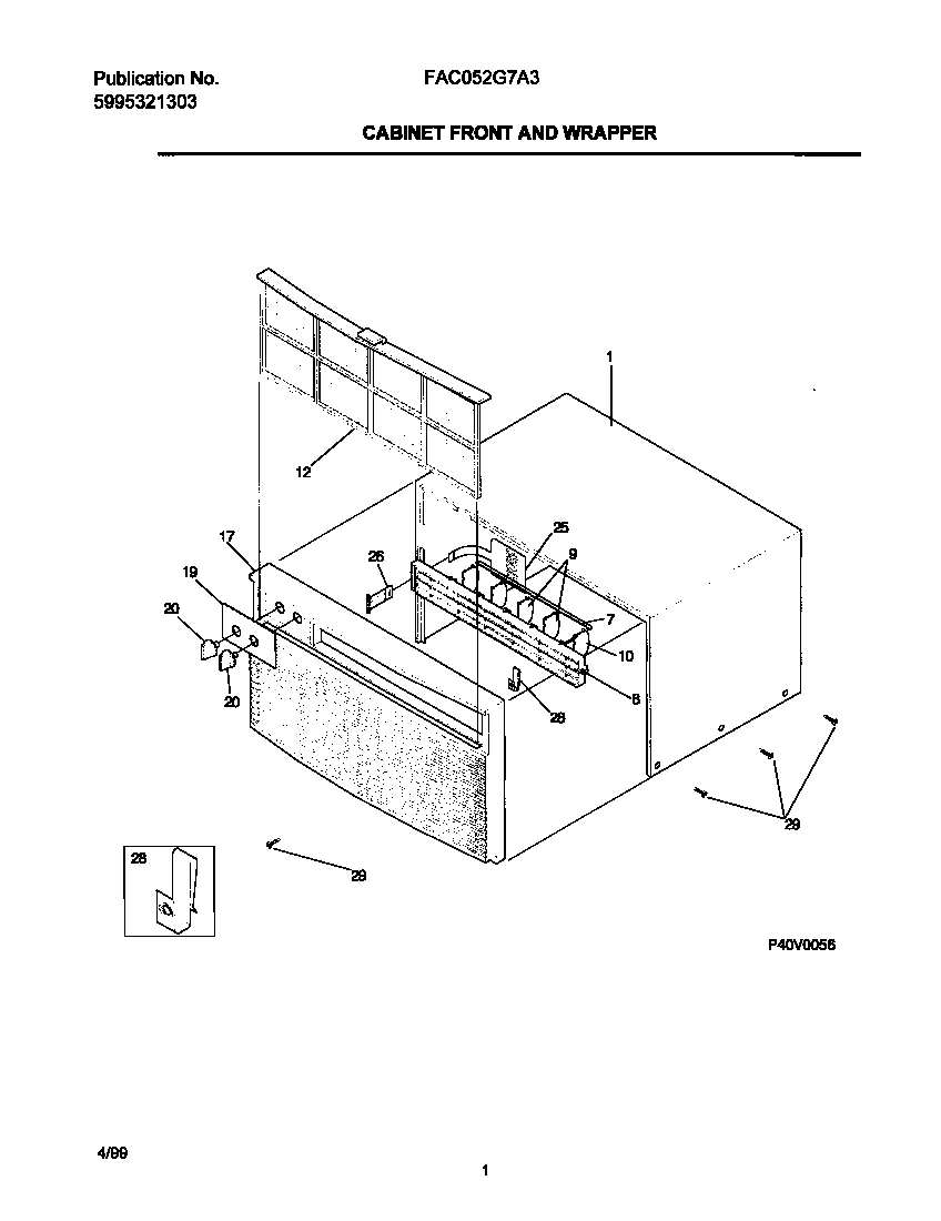 Cabinet front/wrapper