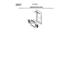 Frigidaire FAC052G7A3 window mounting parts diagram