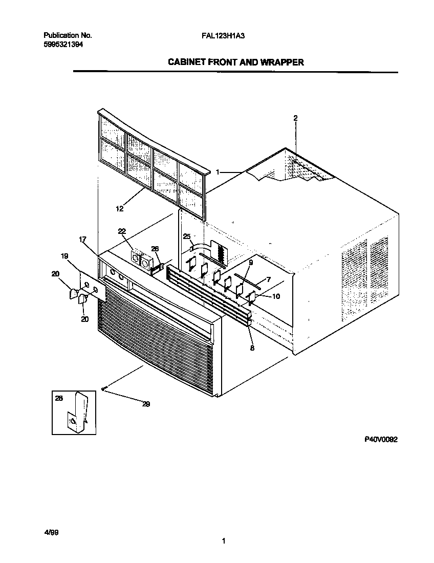 Cabinet front/wrapper