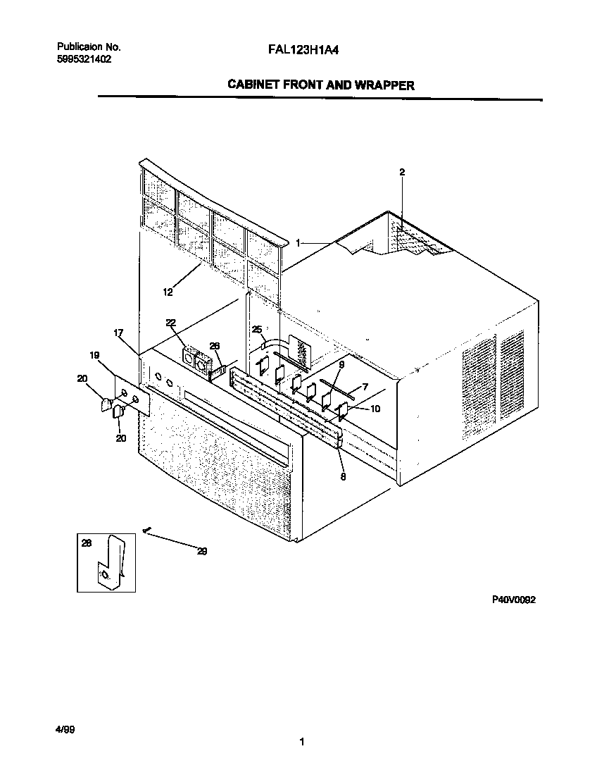 Cabinet front/wrapper