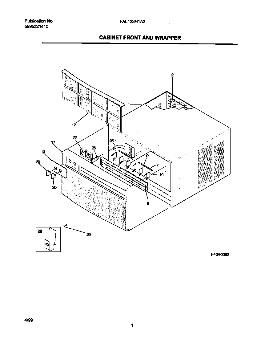 CABINET FRONT/WRAPPER