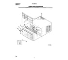 Frigidaire FAL123H1A2 cabinet front/wrapper diagram