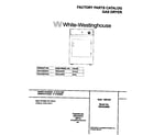 White-Westinghouse WDG336RED0 cover diagram