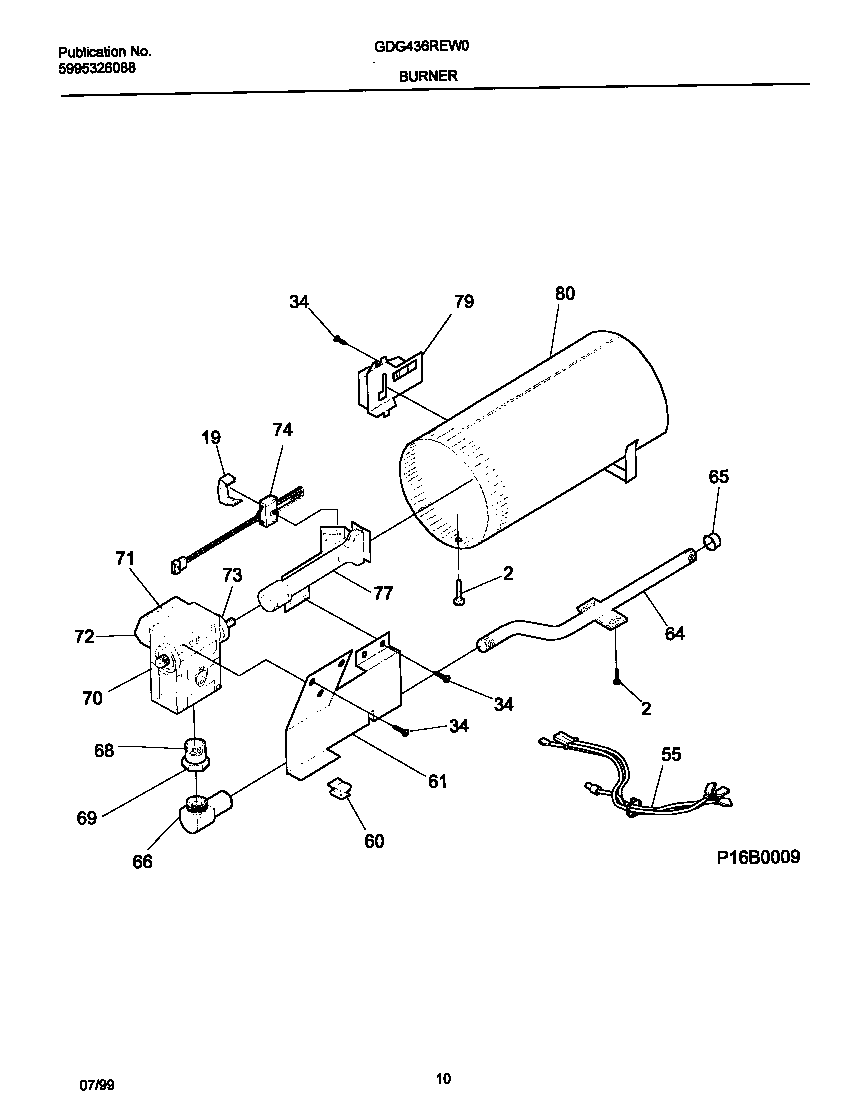 P16b0009 burner,valve