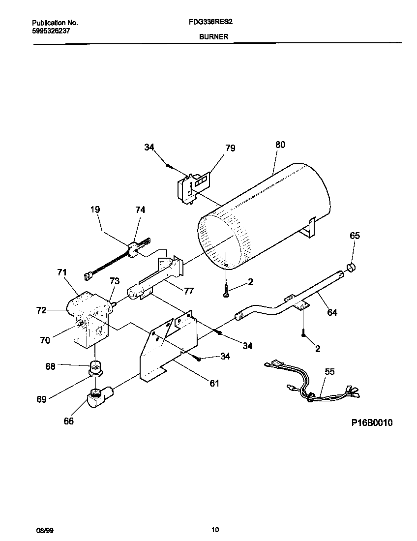 P16b0010 burner,valve
