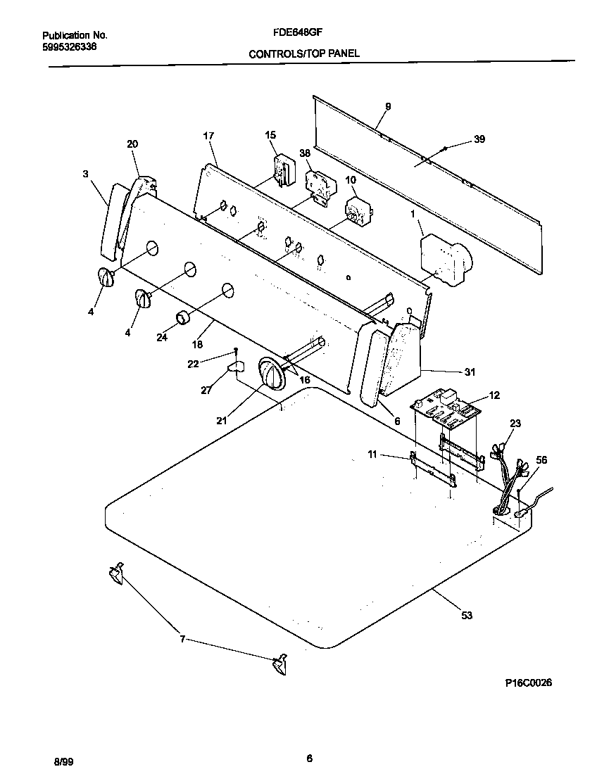 P16C0026 CONTROL PANEL