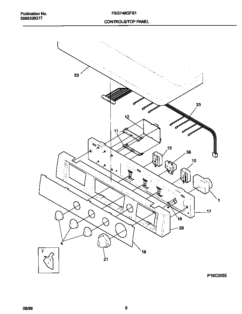 P16C0055 CONTROL PANEL