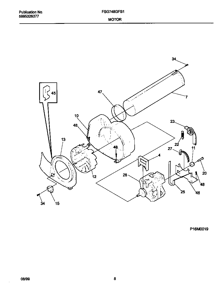 P16M0019 MOTOR,BLOWER