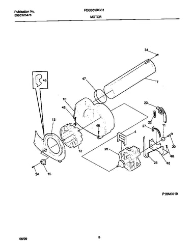 P16m0019 motor,blower
